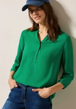 Blouse in effen kleur