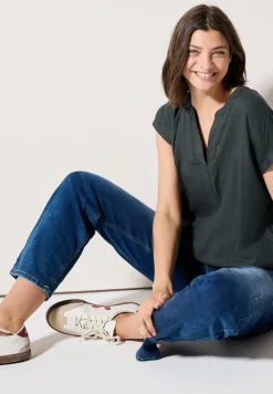 Blouse in effen kleur