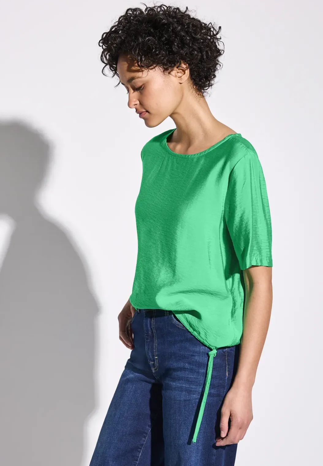 Blouse in effen kleur