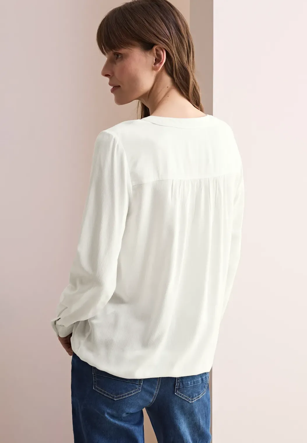 Blouse in effen kleur