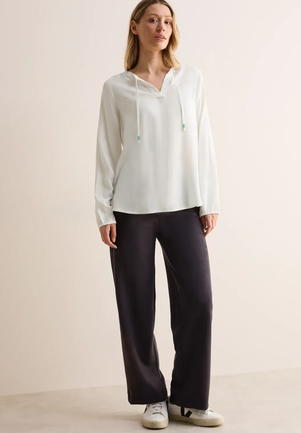 Blouse in effen kleur