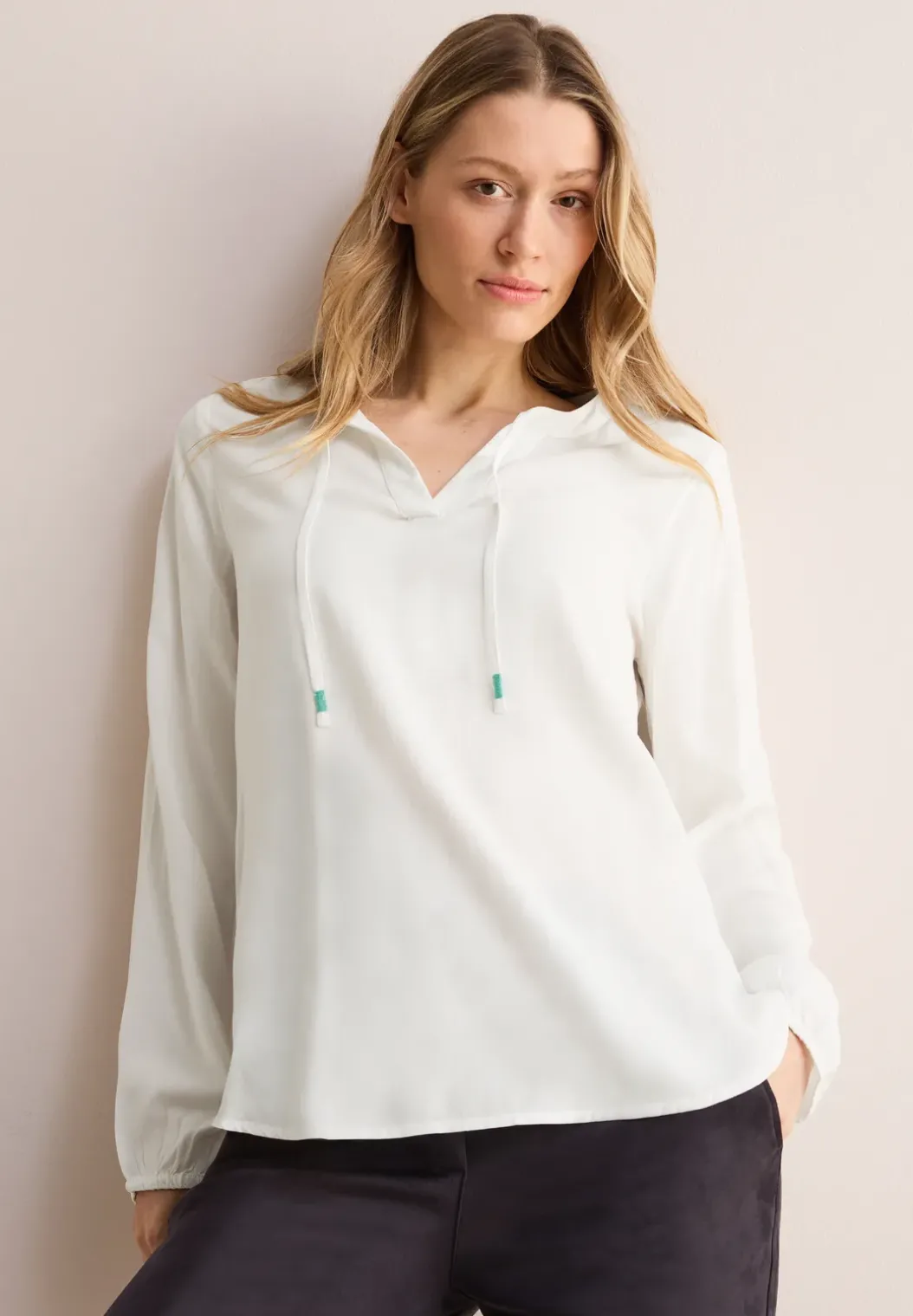 Blouse in effen kleur