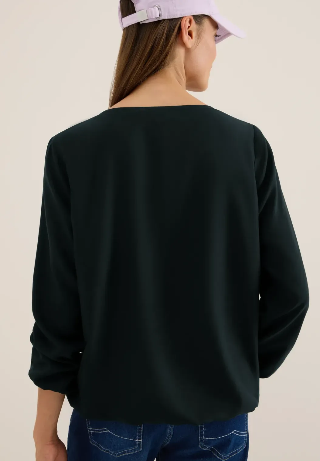 Blouse in effen kleur