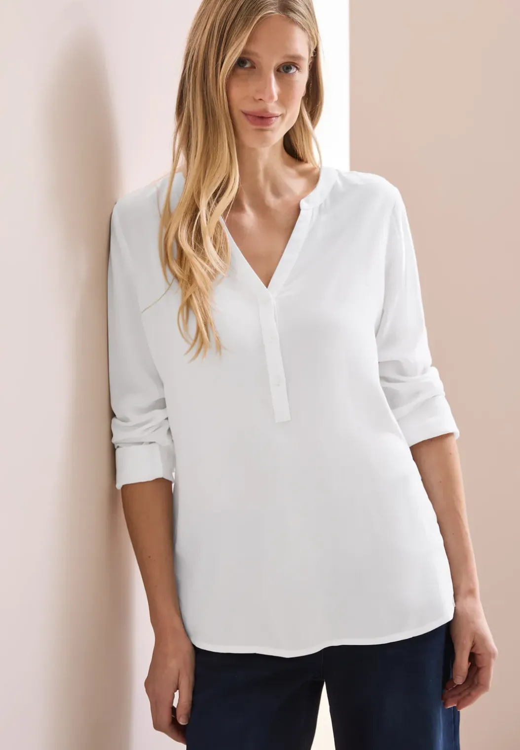 Blouse in effen kleur