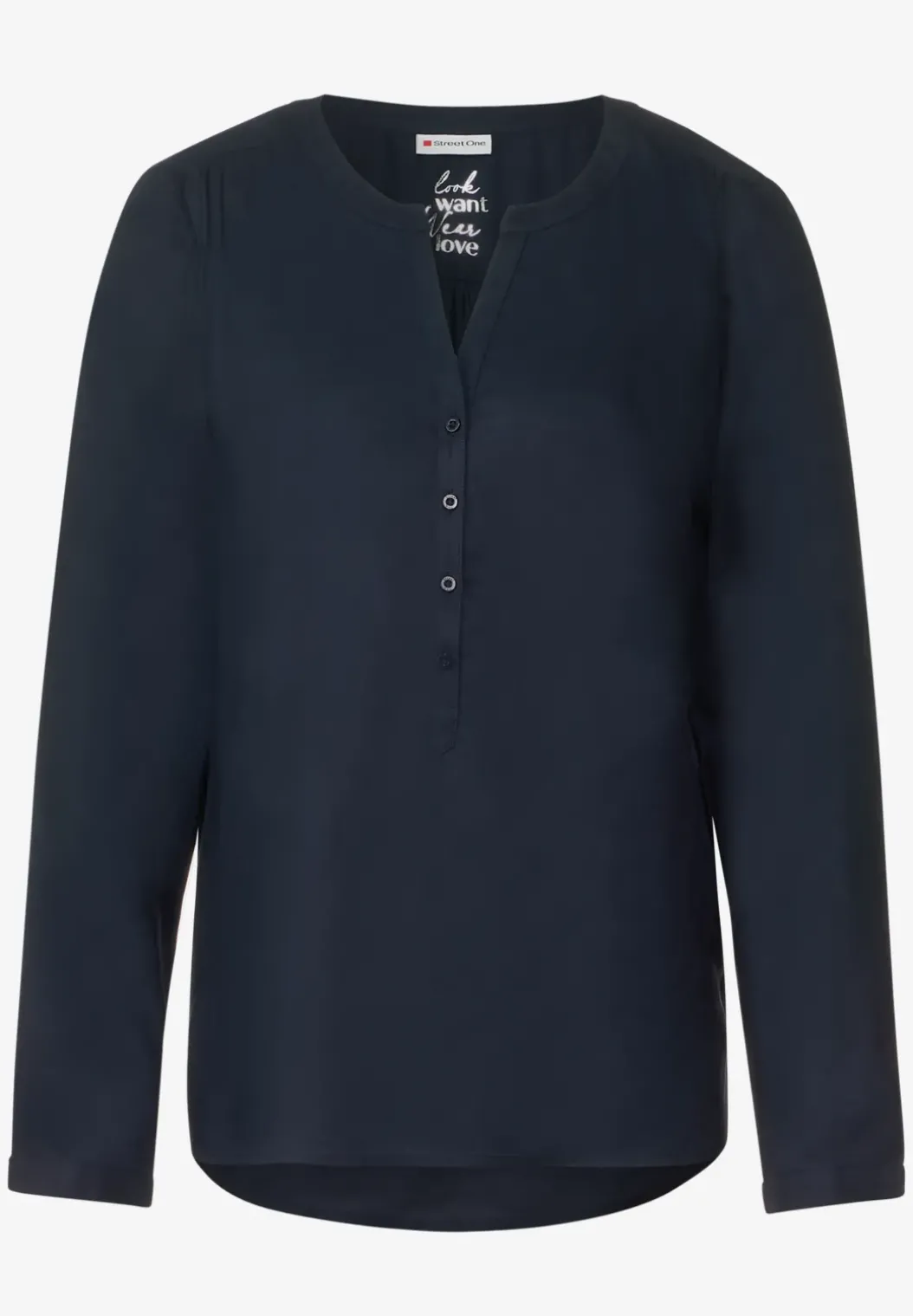 Blouse in effen kleur