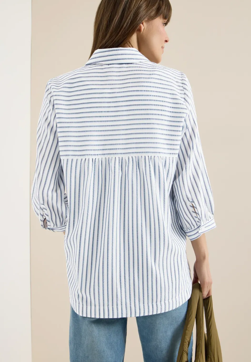 Blouse in seersucker kwaliteit