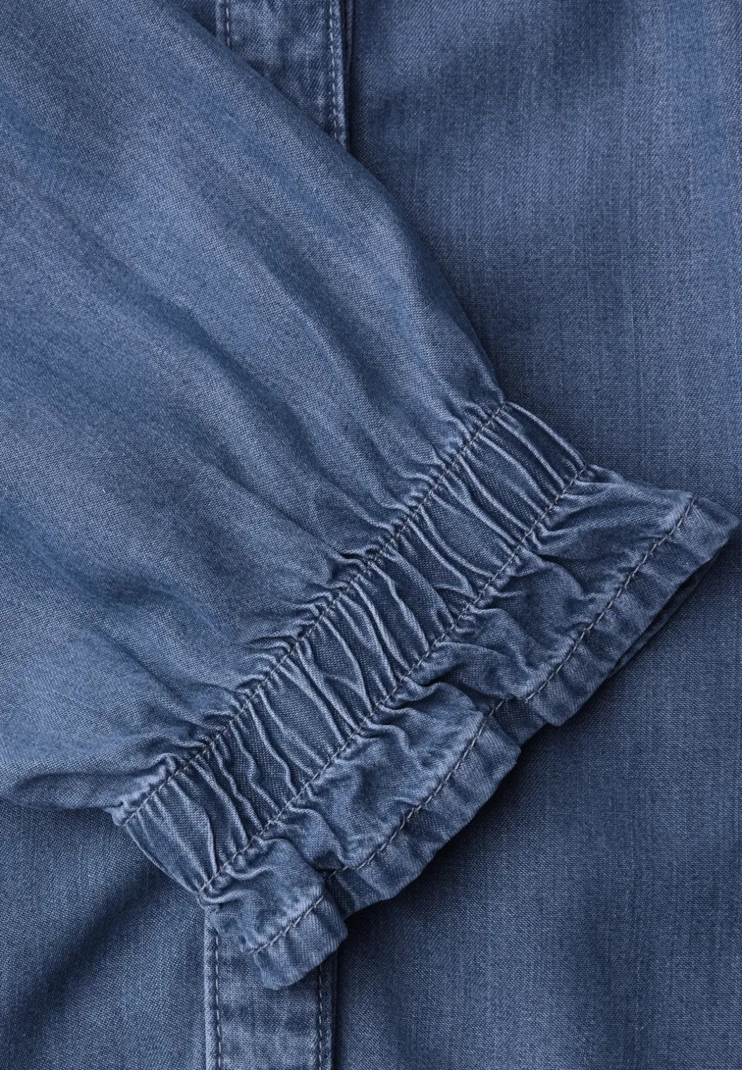 Blouse met 3/4 mouwen en ruches