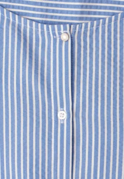 blouse met 3/4 mouwen in seersucker kwaliteit