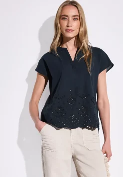 Blouse met borduursel