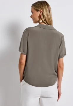 Blouse met bowlingkraag