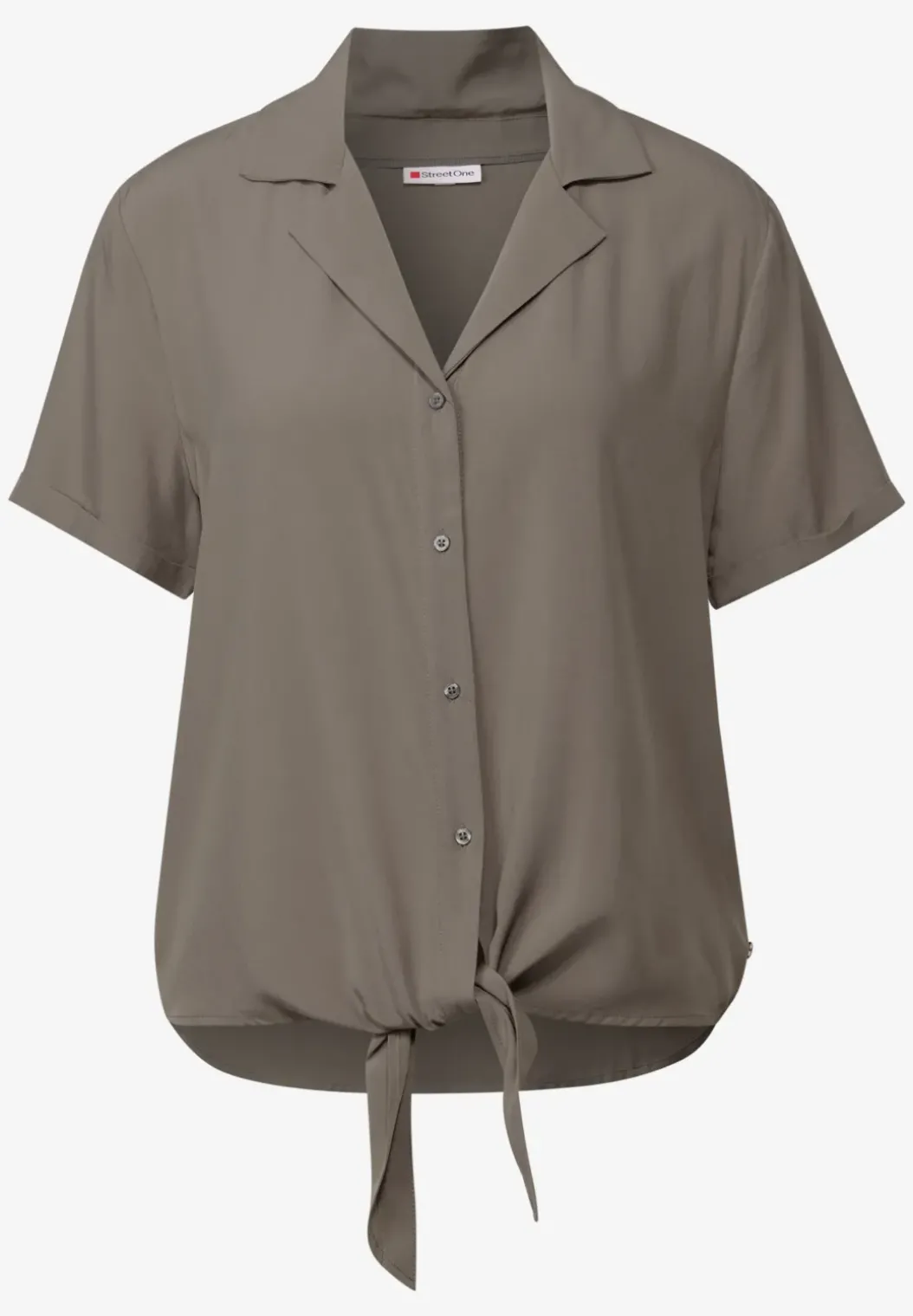 Blouse met bowlingkraag