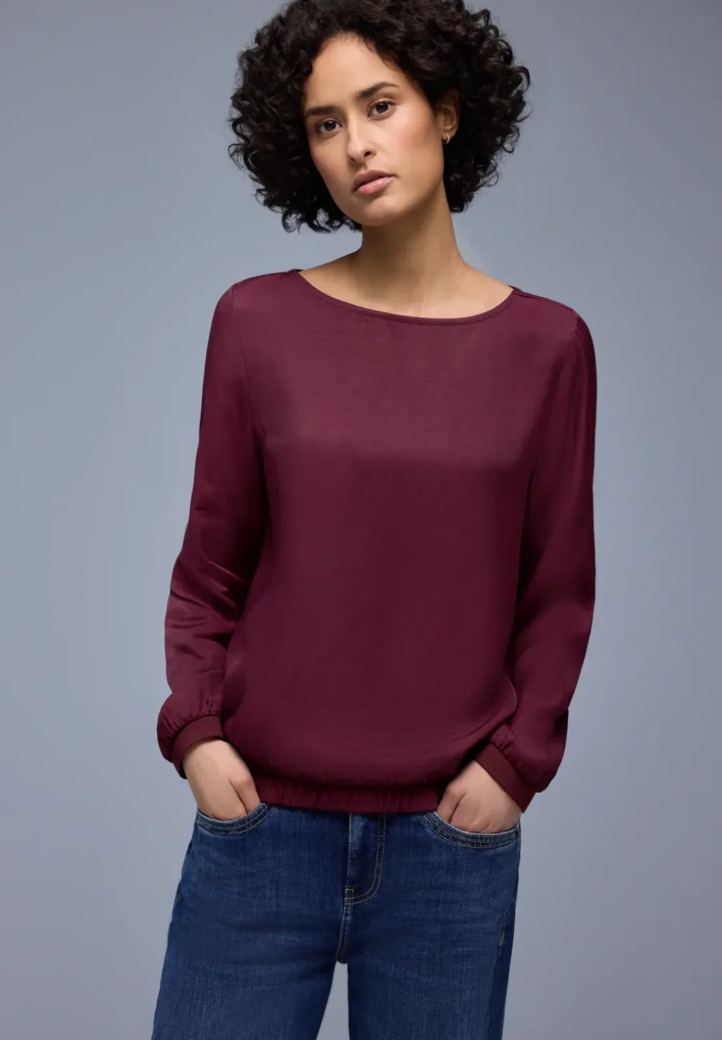 Blouse met elastische zoom