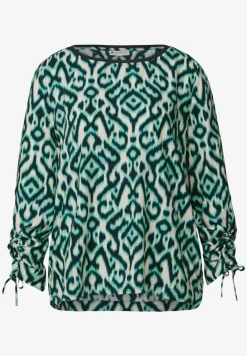 Blouse met gerimpelde mouwen