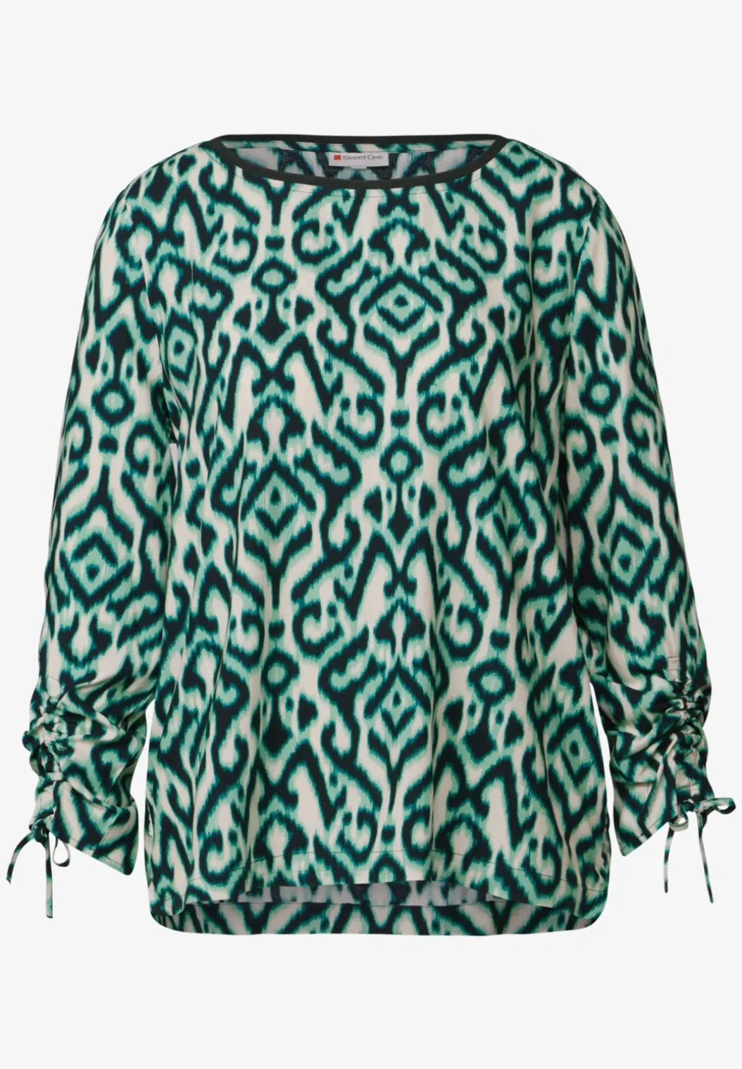 Blouse met gerimpelde mouwen