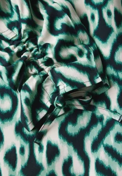 Blouse met gerimpelde mouwen