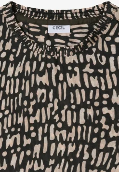 Blouse met gesmockte halslijn