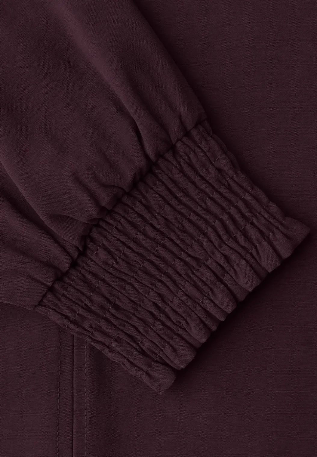 Blouse met gesmokte manchetten