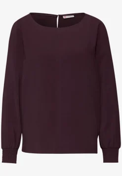 Blouse met gesmokte manchetten