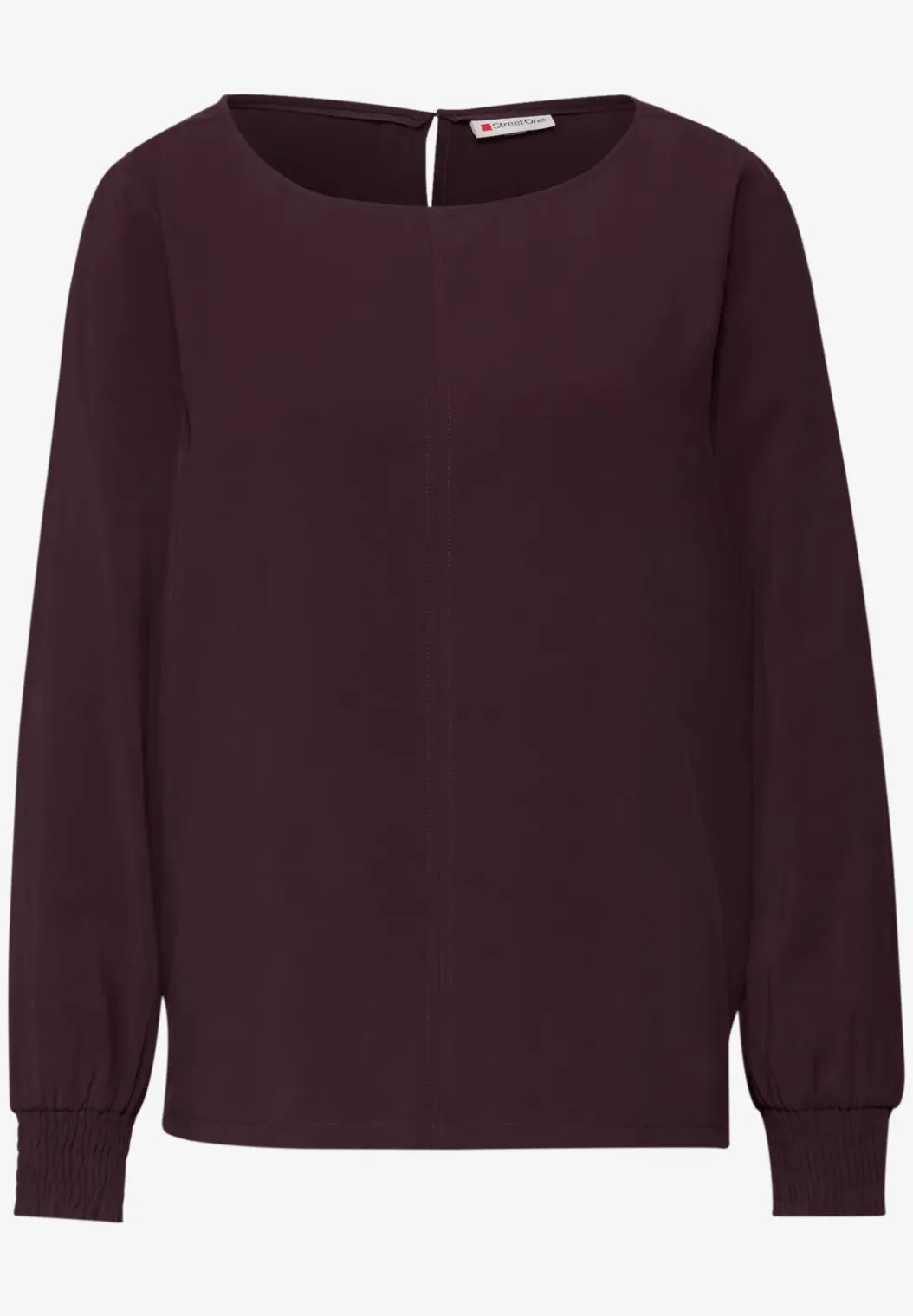 Blouse met gesmokte manchetten