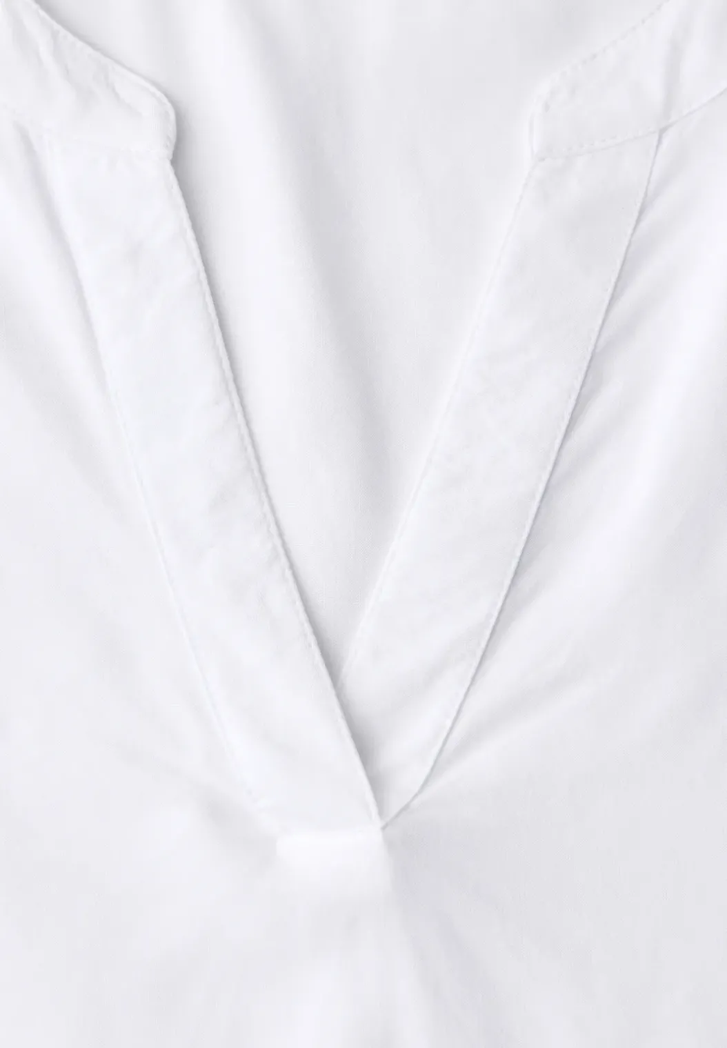 Blouse met gespleten hals en omslag