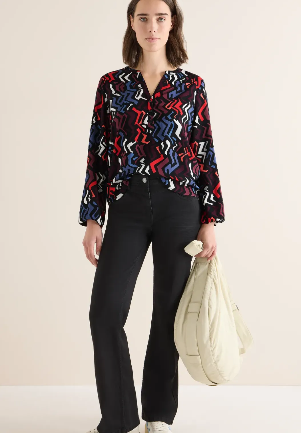 Blouse met grafisch patroon