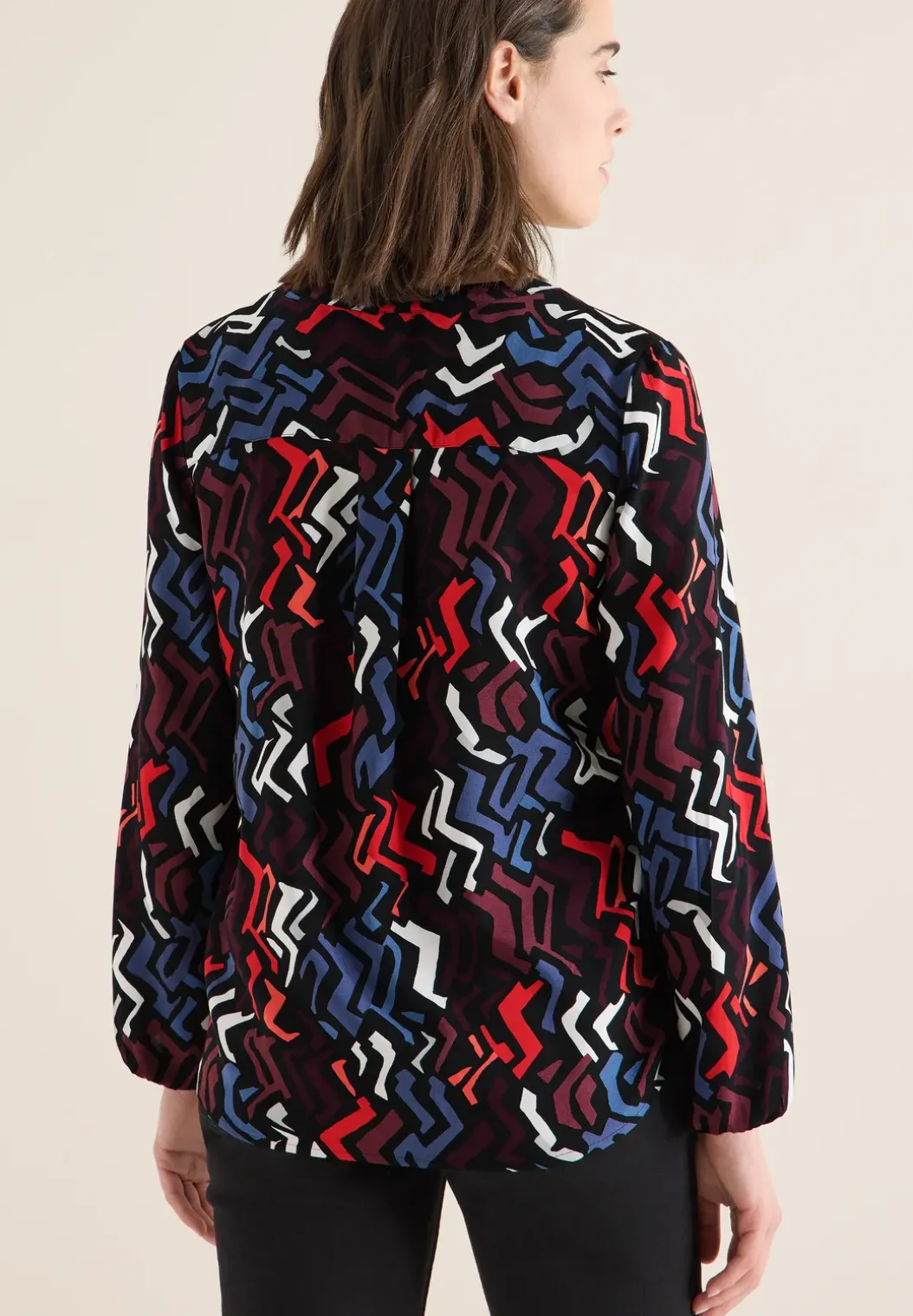 Blouse met grafisch patroon