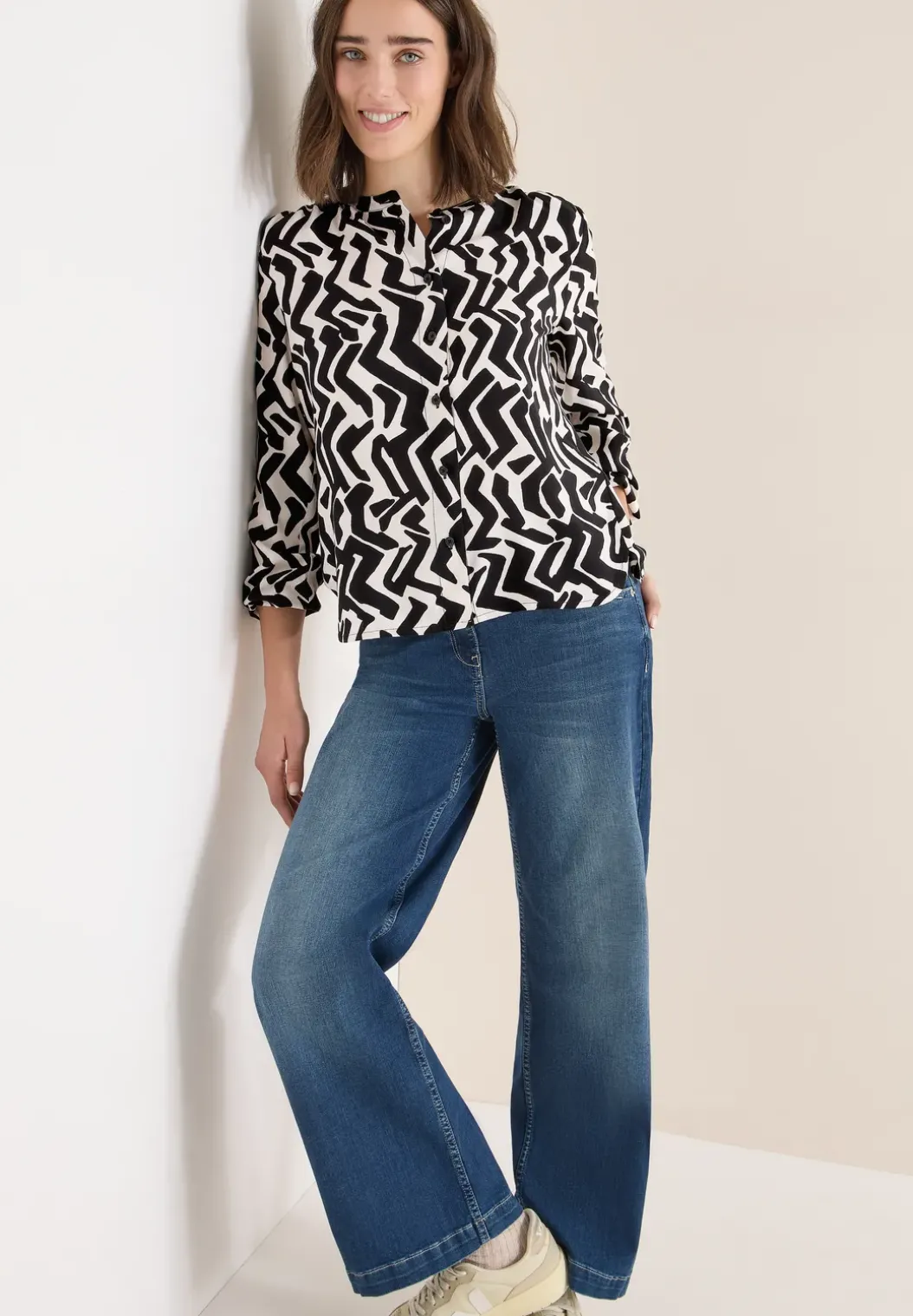 Blouse met grafisch patroon