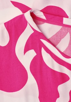Blouse met hangende schouder en print