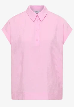 Blouse met hangende schouder en structuur