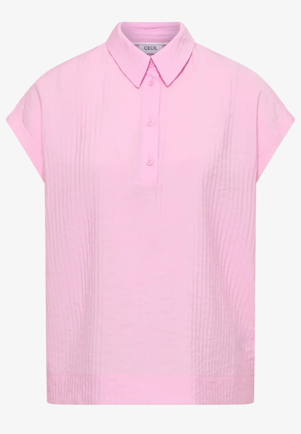 Blouse met hangende schouder en structuur