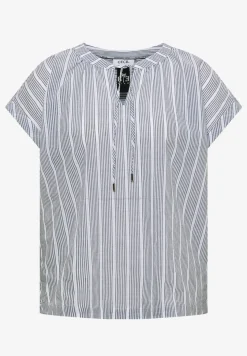 Blouse met hangende schouder en structuur