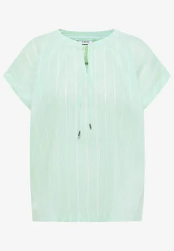 Blouse met hangende schouder en structuur