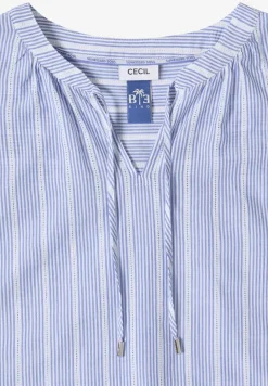 Blouse met hangende schouder en structuur