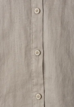 Blouse met hangende schouder in linnen