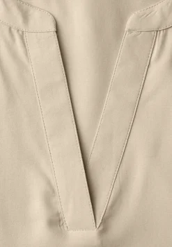 Blouse met korte mouwen en omslag