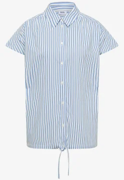 Blouse met korte mouwen en gestreept patroon