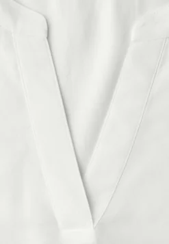 Blouse met korte mouwen en omslag