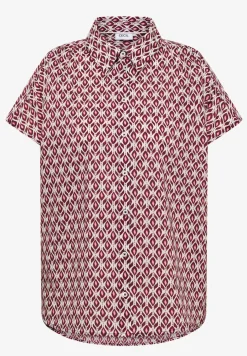 Blouse met korte mouwen en minimale print