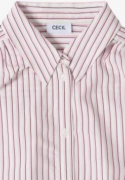 Blouse met korte mouwen en gestreept patroon