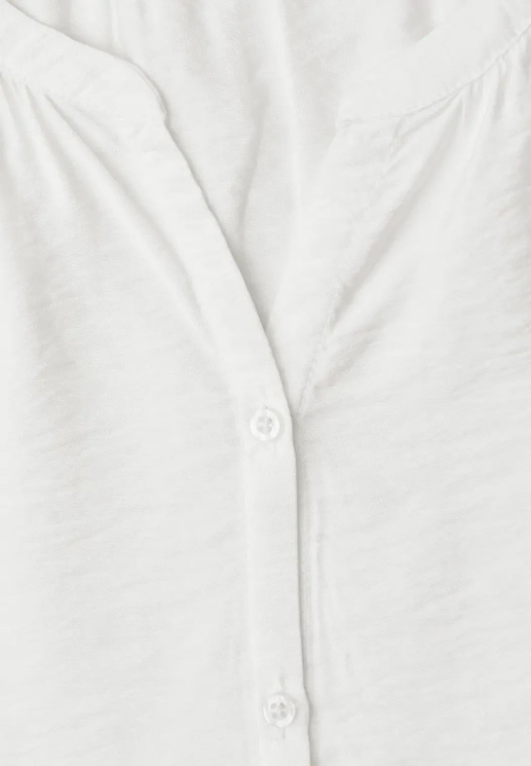 Blouse met korte mouwen, gespleten hals en knopen