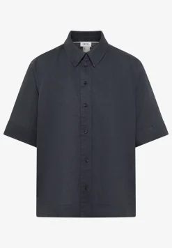 Blouse met korte mouwen van puur linnen