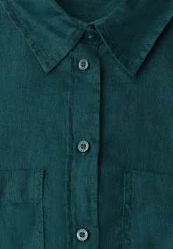 Blouse met lange mouwen en borstzakken