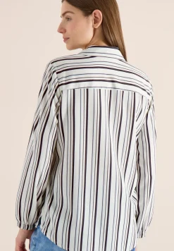 Blouse met lange mouwen en meerkleurige strepen