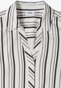 Blouse met lange mouwen en meerkleurige strepen