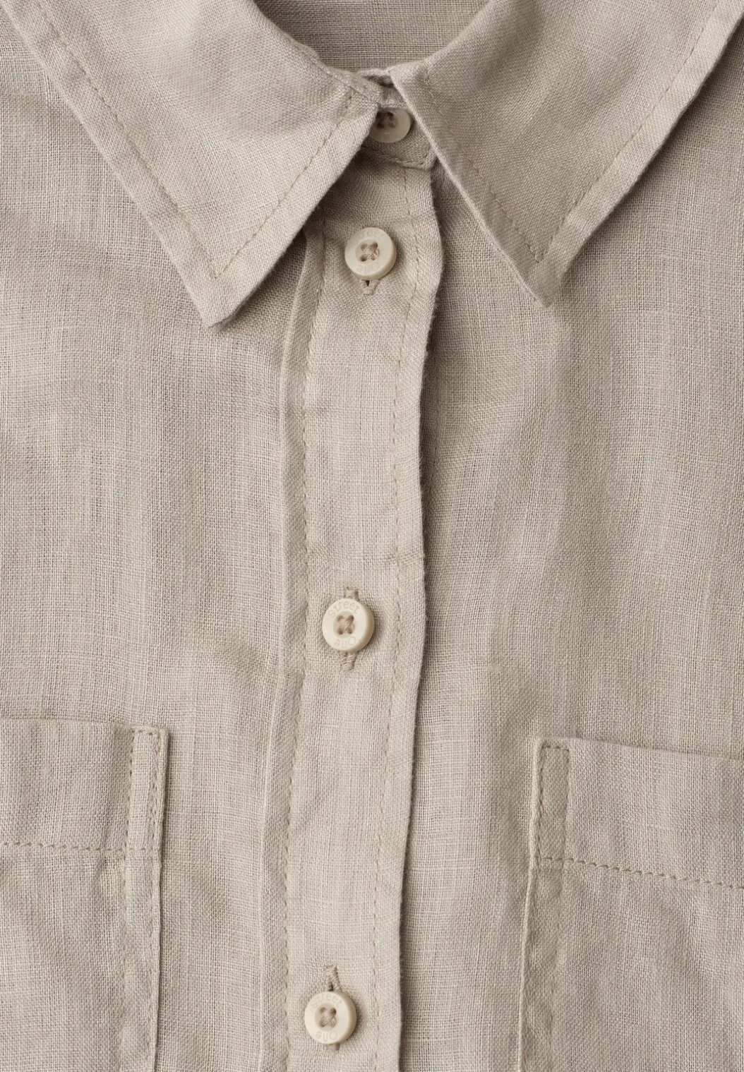 Blouse met lange mouwen en borstzakken