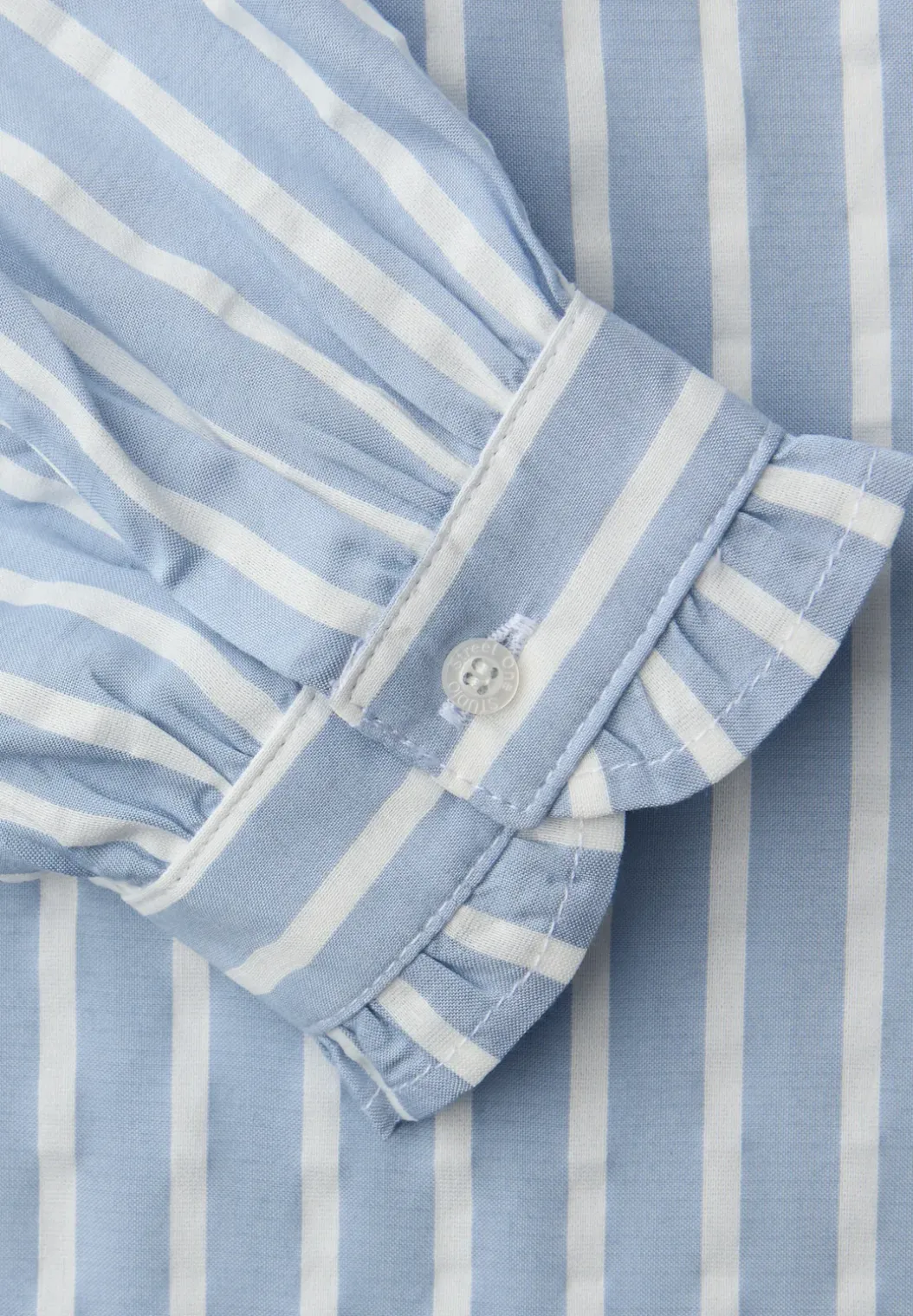 Blouse met lange mouwen in seersucker kwaliteit
