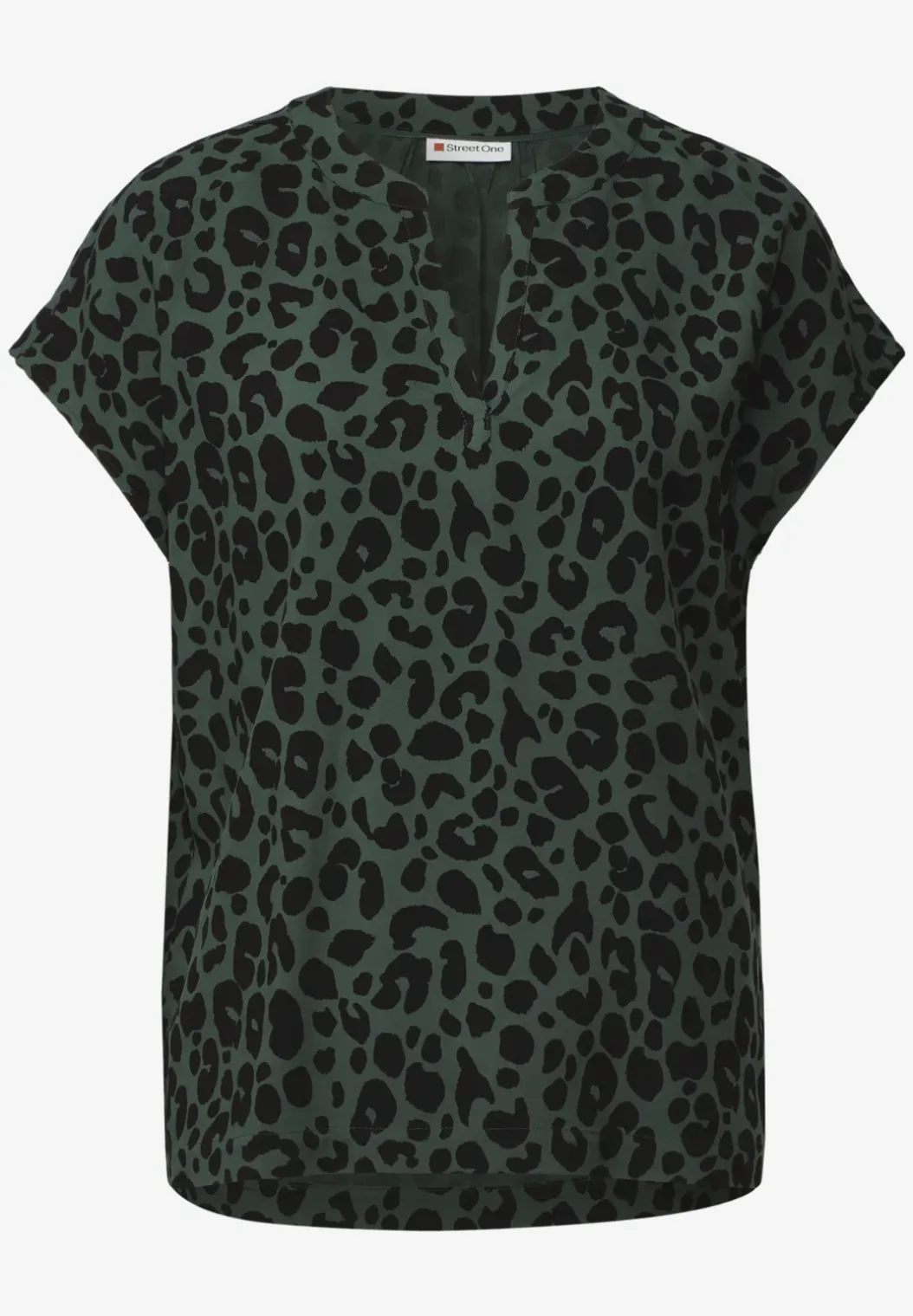 Blouse met leopatroon