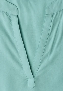 Blouse met losse schouders en gespleten hals