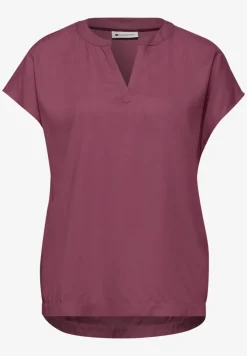 Blouse met losse schouders en gespleten hals