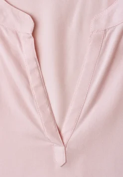 Blouse met losse schouders en gespleten hals